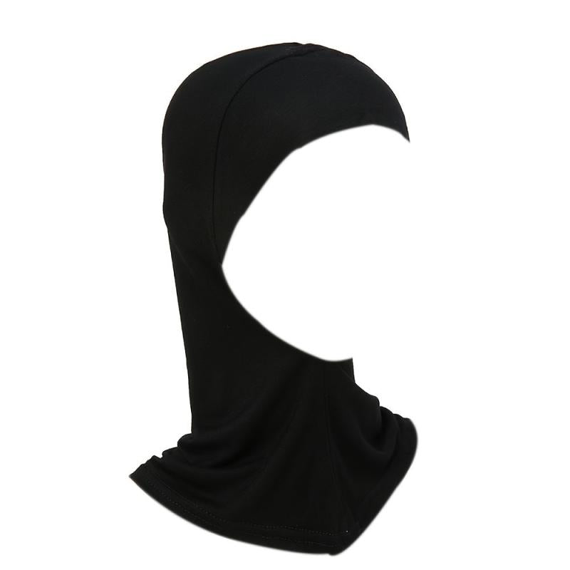 Solid Head Scarf Inner Bonnet Headwear For Women