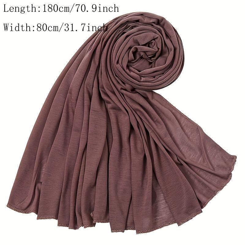 Candy Hijab Head Scarf Classic Shawl Elastic Turban Scarf