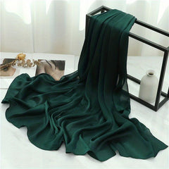 Pleated Scarf Solid Hijab Casual Shawl Head Wrap Scarves Turban Hair Accessories