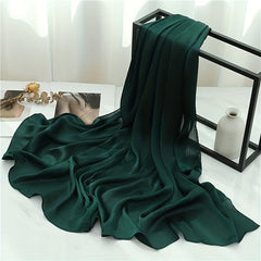 Pleated Scarf Solid Hijab Casual Shawl Head Wrap Scarves Turban Hair Accessories