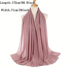 Soft Chiffon Scarf Shawl Long Scarf Wrap For Evening Dresses