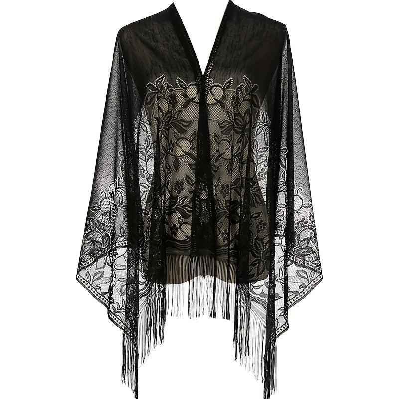 Solid Shawls Wraps For Evening Dresses Lightweight Scarfs For Women With Fringe