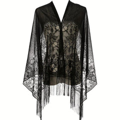 Solid Shawls Wraps For Evening Dresses Lightweight Scarfs For Women With Fringe