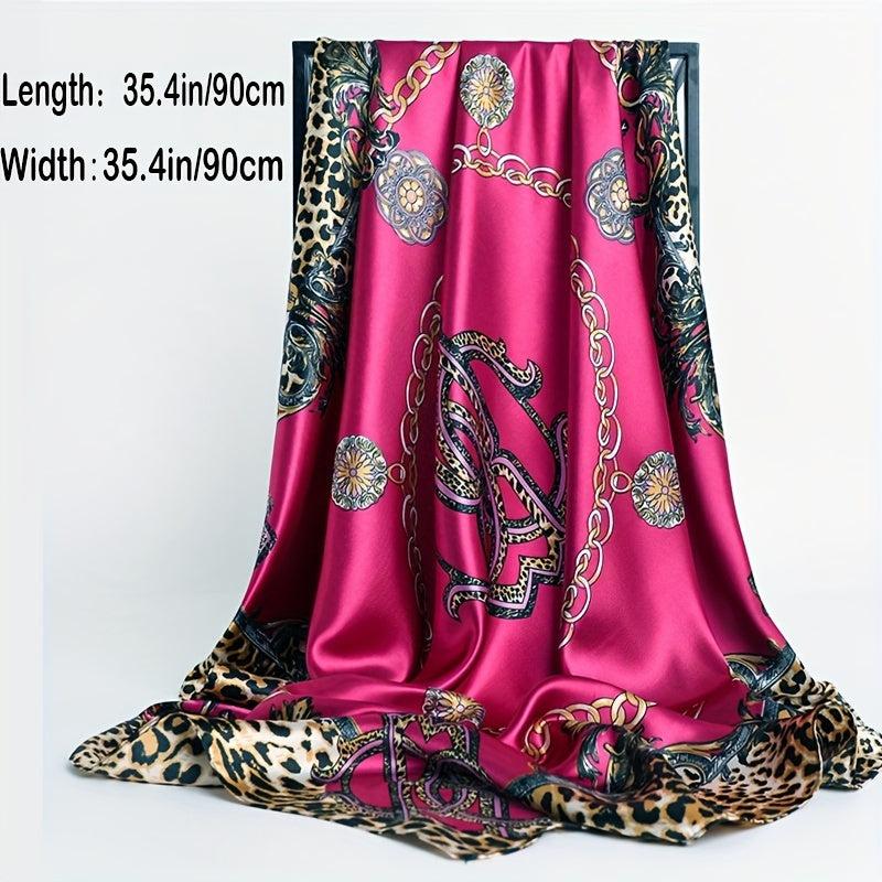 Square Scarf Hijab Satin Silk Bandana Headband Neckerchief