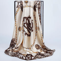 Square Scarf Hijab Satin Silk Bandana Headband Neckerchief