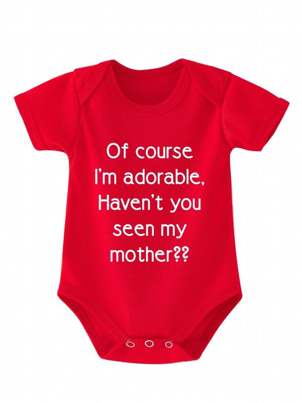 Baby Boys Adorable Short Sleeve Onesie for Summer