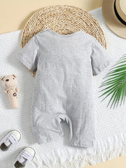 Giraffe Graphic Baby Romper Infant Cotton Summer Clothes