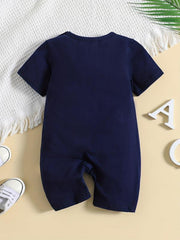Giraffe Graphic Baby Romper Infant Cotton Summer Clothes