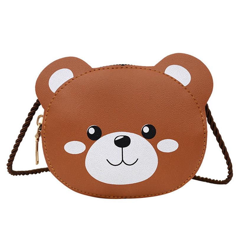Kids Cartoon Animal Crossbody Bag With Strap And Zipper