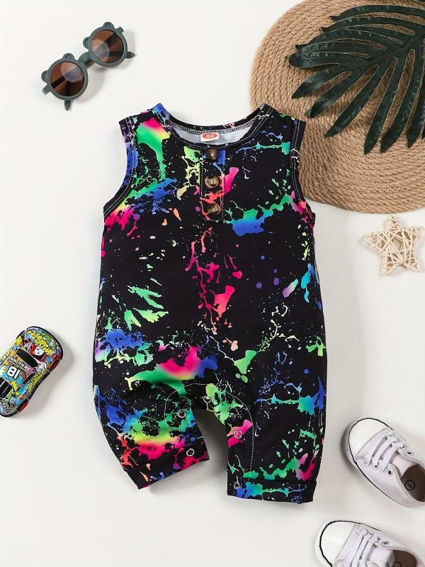 Animal Print Romper for Boys - Summer Ready