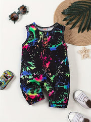 Animal Print Romper for Boys - Summer Ready