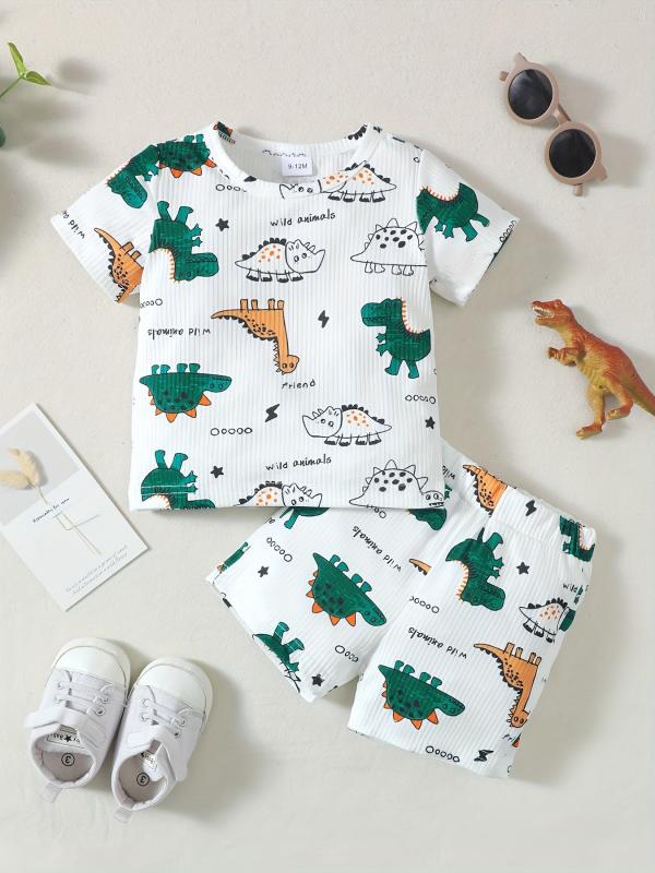 Baby Boys Dinosaur T shirt & Shorts Set