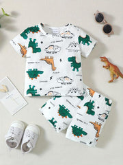 Baby Boys Dinosaur T shirt & Shorts Set