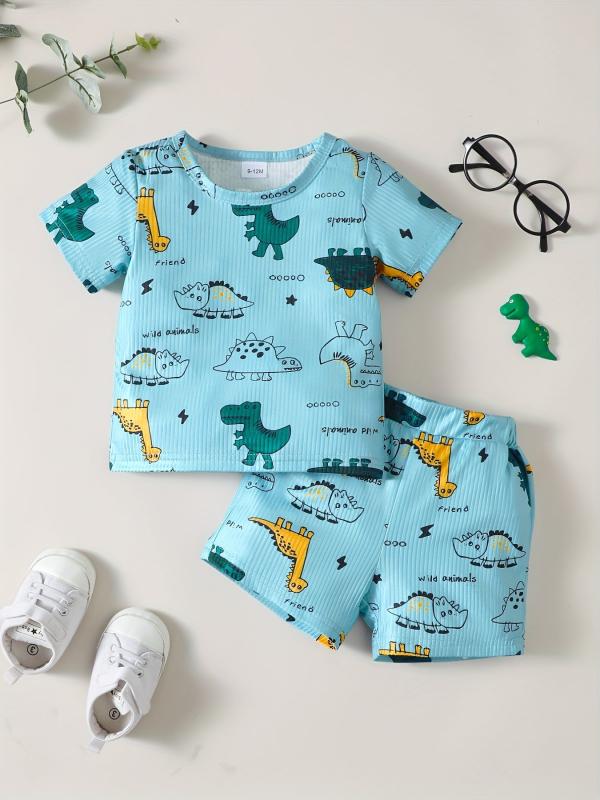 Baby Boys Dinosaur T shirt & Shorts Set
