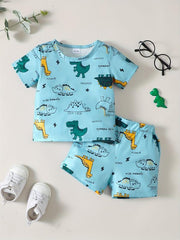 Baby Boys Dinosaur T shirt & Shorts Set