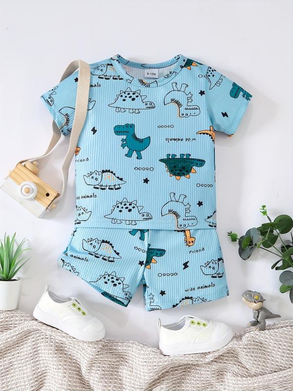 Baby Boys Dinosaur T shirt & Shorts Set