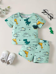 Baby Boys Dinosaur T shirt & Shorts Set