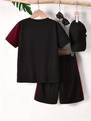Boys Street Style T-shirt & Shorts Set for Summer