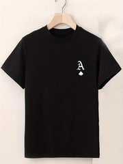 Spade A Print Men's Tee Casual Comfy Summer T-shirt