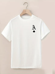 Spade A Print Men's Tee Casual Comfy Summer T-shirt