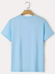 Men's K Print Graphic T-shirt for Summer