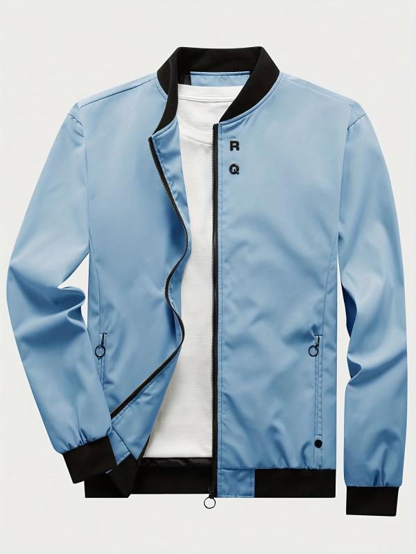 Men's Lightweight Windbreaker Jacket Zip Up Coat