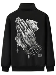 Men's Vintage Zip Up Jacket With Print