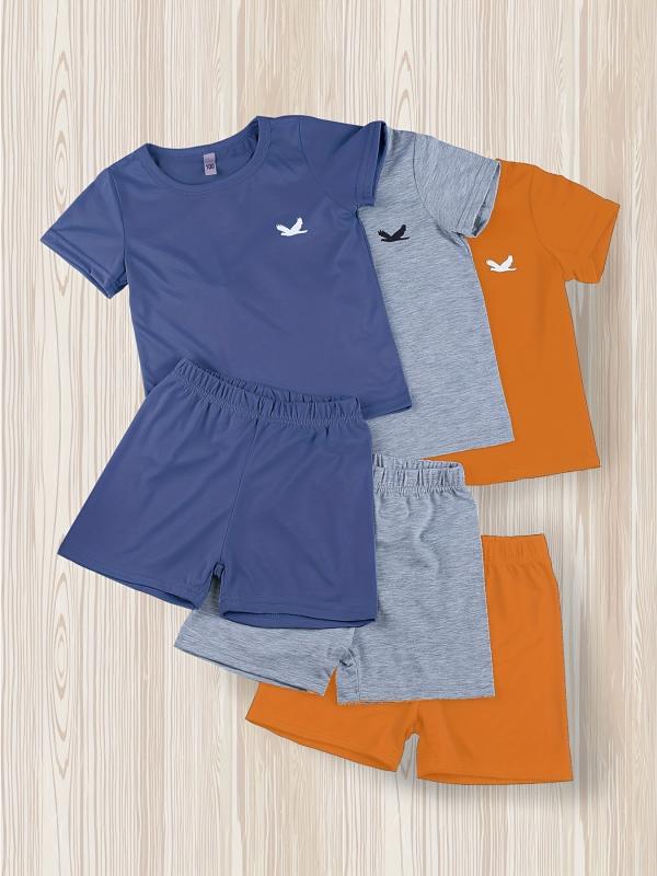 Boys 3pc Pigeon Shorts & T-shirt Set