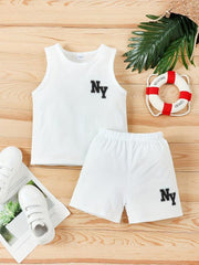 Boys Casual Tank Top & Shorts Set for Summer