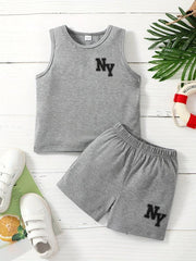Boys Casual Tank Top & Shorts Set for Summer