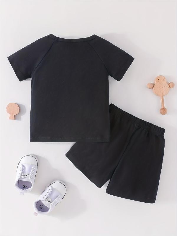 Daddy And Me Short Sleeve Tee And Shorts Set
