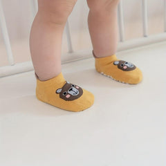 6 Pairs Baby Cartoon Animal Anti Slip Floor Socks