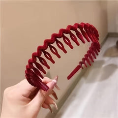 Girls Headband With Combs Non slip Hairband Head Hoops Hair Accessories