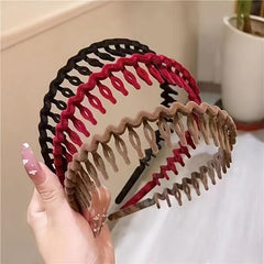 Girls Headband With Combs Non slip Hairband Head Hoops Hair Accessories