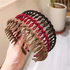 Girls Headband With Combs Non slip Hairband Head Hoops Hair Accessories