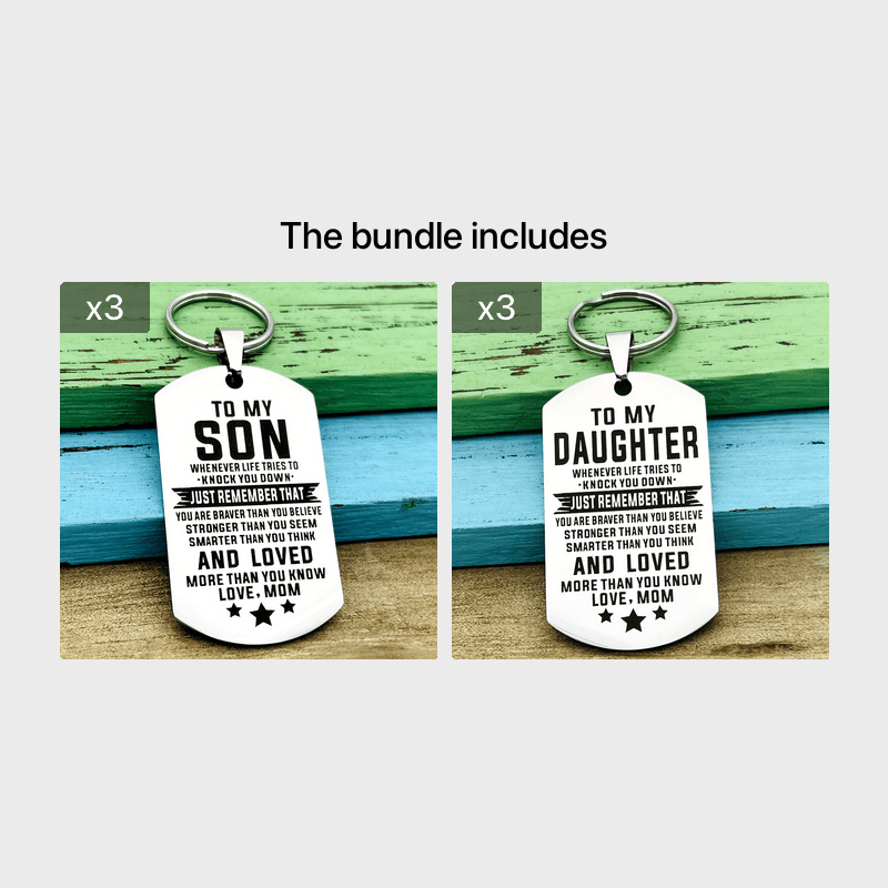 Inspirational Keychain Gift For Daughter Son From Mom Dad