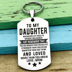 Inspirational Keychain Gift For Daughter Son From Mom Dad