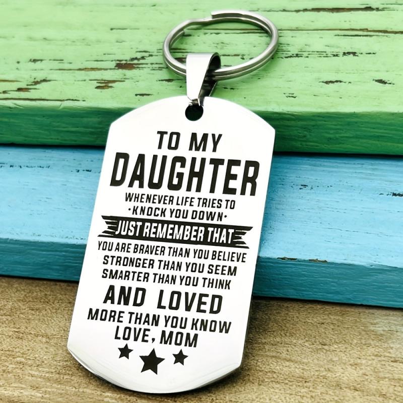 Inspirational Keychain Gift For Daughter Son From Mom Dad