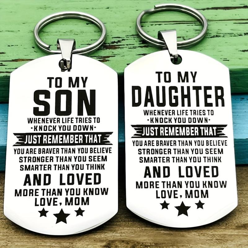 Inspirational Keychain Gift For Daughter Son From Mom Dad