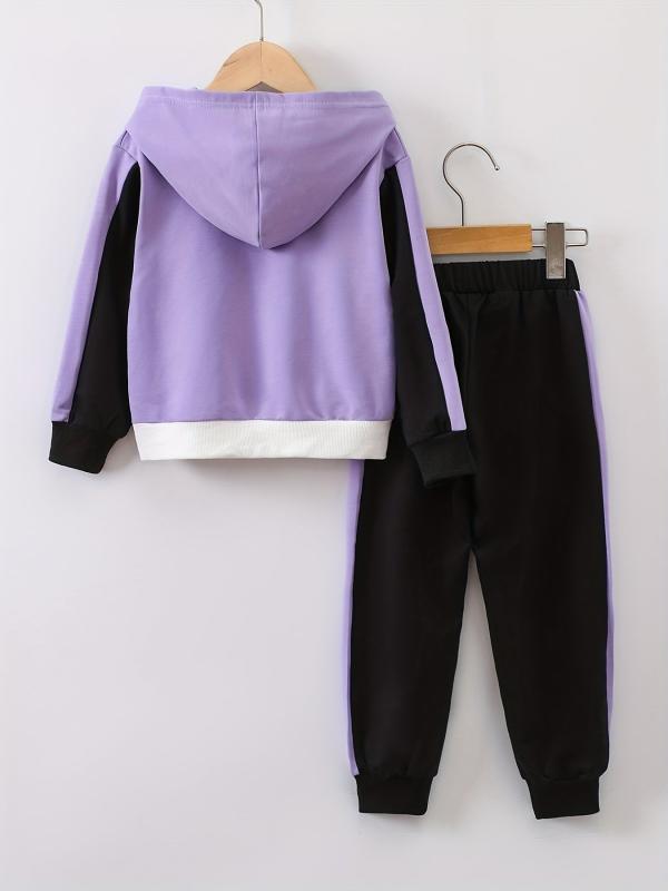 Girls Unicorn Hoodie & Sweatpants Set Casual Kids Clothes
