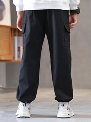 Boys Cargo Trouser Joggers Kids Autumn Winter Clothes