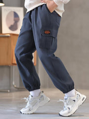Boys Cargo Trouser Joggers Kids Autumn Winter Clothes