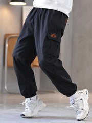 Boys Cargo Trouser Joggers Kids Autumn Winter Clothes