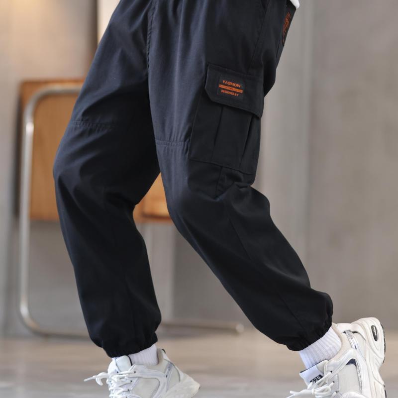 Boys Cargo Trouser Joggers Kids Autumn Winter Clothes