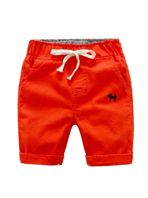 Boys Animal Cotton Shorts Drawstring Waist Summer Kids Clothes