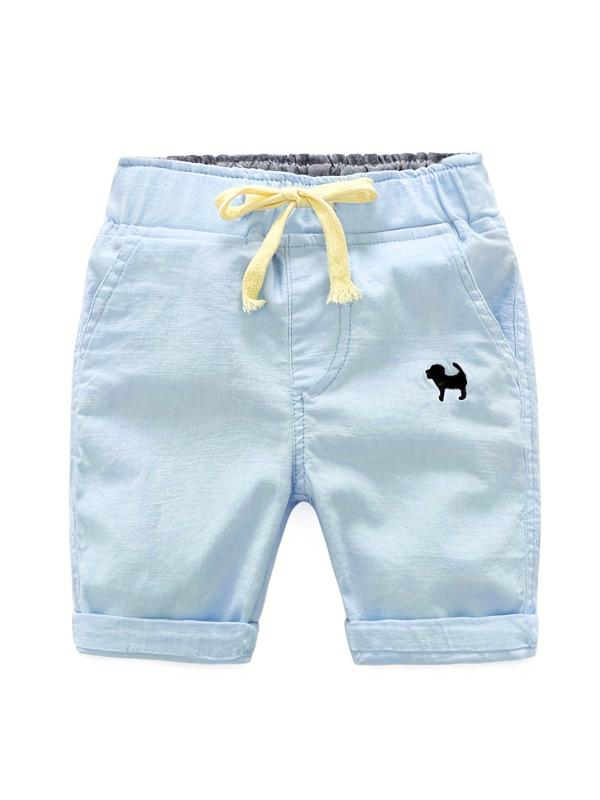 Boys Animal Cotton Shorts Drawstring Waist Summer Kids Clothes