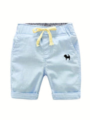 Boys Animal Cotton Shorts Drawstring Waist Summer Kids Clothes