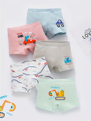 Toddler Boys Boxer Briefs Cotton Kids Underwear Pack Of 5