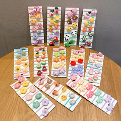 80pcs Baby Girls Cartoon Hair Bands Various Styles