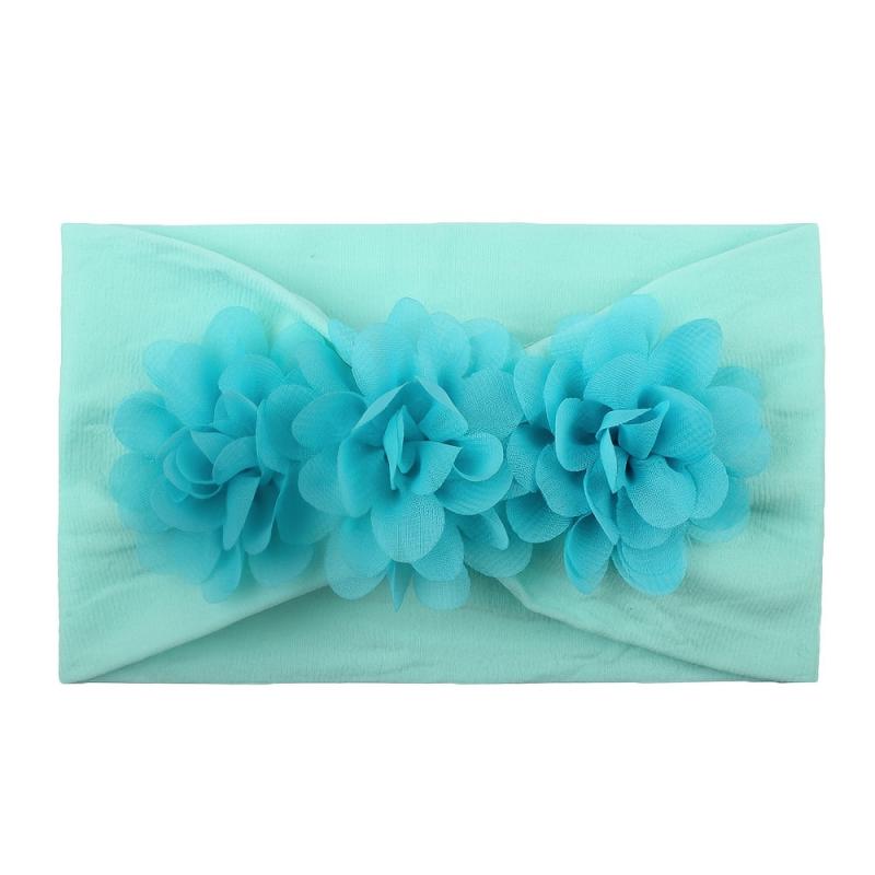 Baby Girls Nylon Three Flower Headband Hair Accessories